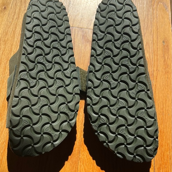 Birkenstock Kyoto Nubuck Suede Leather Sandals in Thyme, size EUR 39, New in Box - Picture 3 of 7